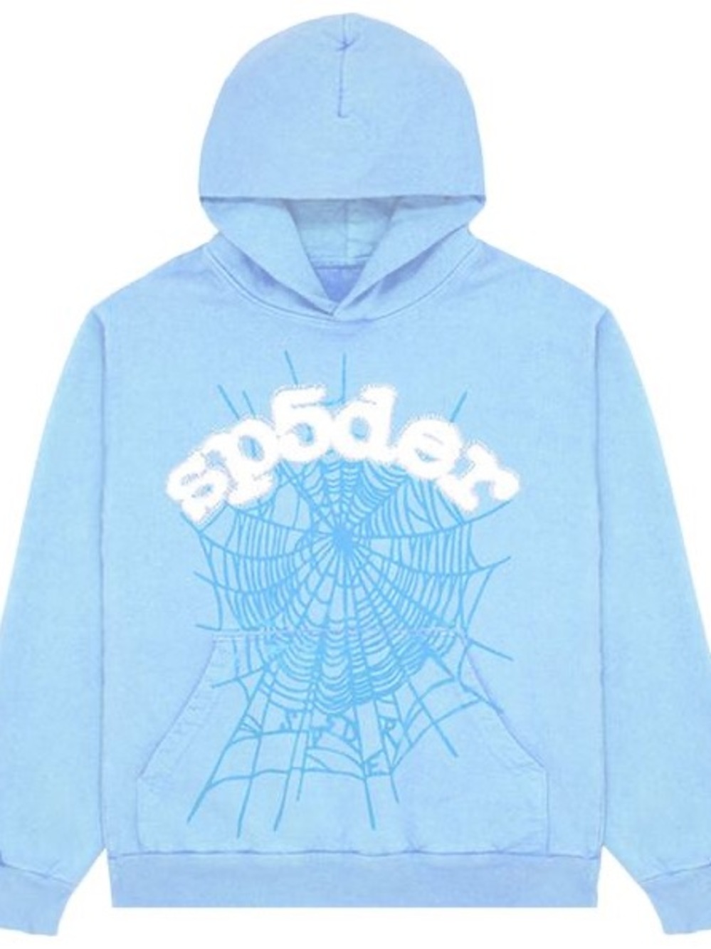 Sp5der Web Hoodie Light Blue Medium
